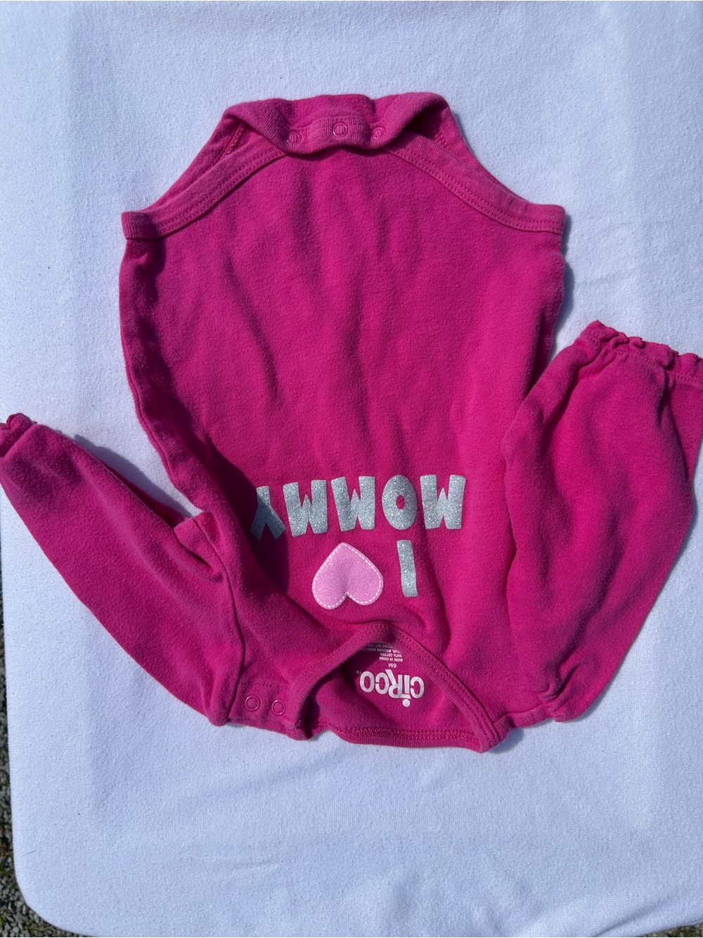 Carter's Pink, Coral & White Baby One-Piece Trio, Halloween shirt and pants (38) - Picture 7 of 10